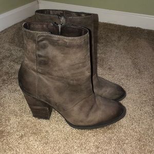 Aldo brown booties size 10